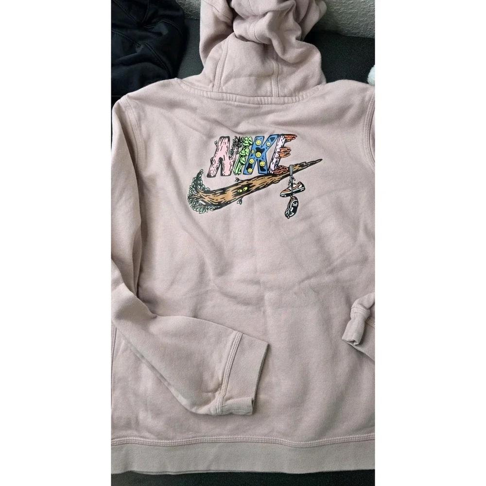 2pc Nike Sportswear Retro Sport Groovy Pullover Hoodie Full Zip Jacket Kids L/XL